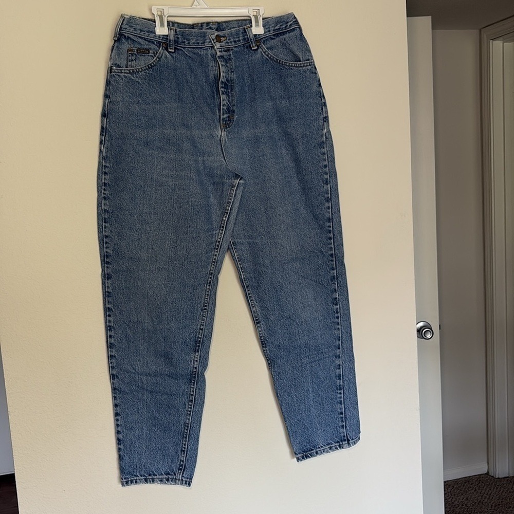Riders by Lee Mom Jeans 16M Medium Wash Blue High Waisted Tapered Vintage 90s
